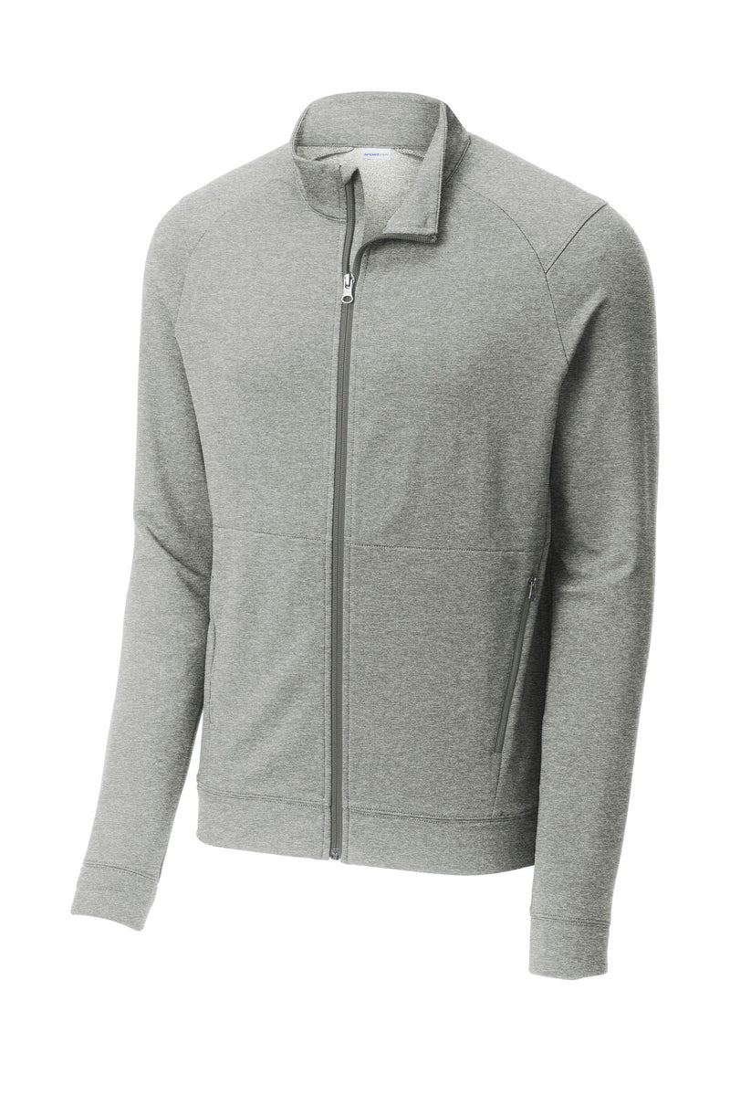 Sport-Tek Sport-Wick Flex Fleece Full-Zip - Light Grey Heather