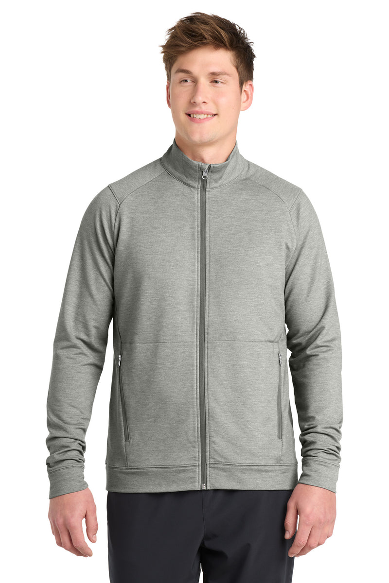 Sport-Tek Sport-Wick Flex Fleece Full-Zip - Light Grey Heather