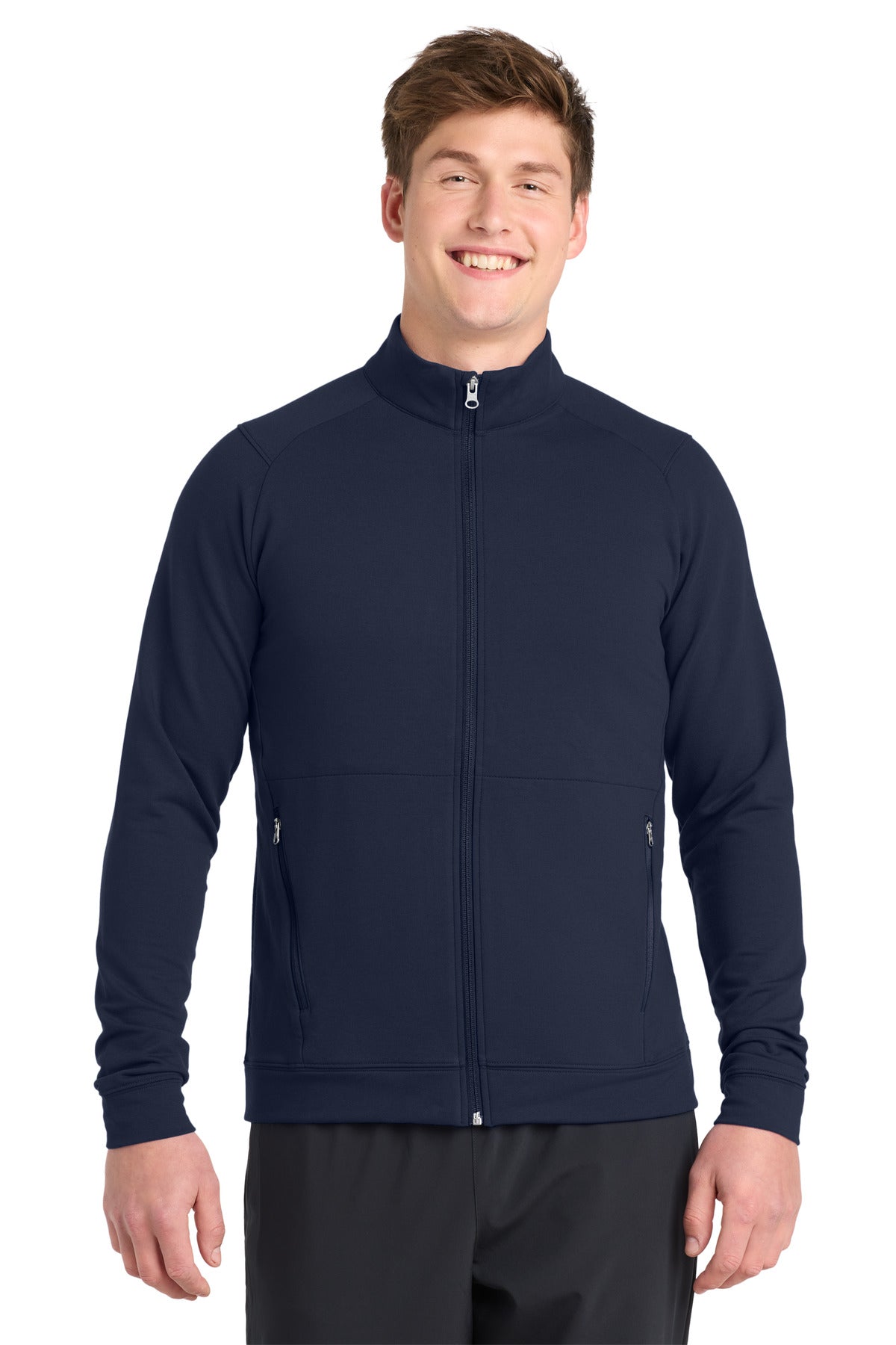 Sport-Tek Sport-Wick Flex Fleece Full-Zip - True Navy