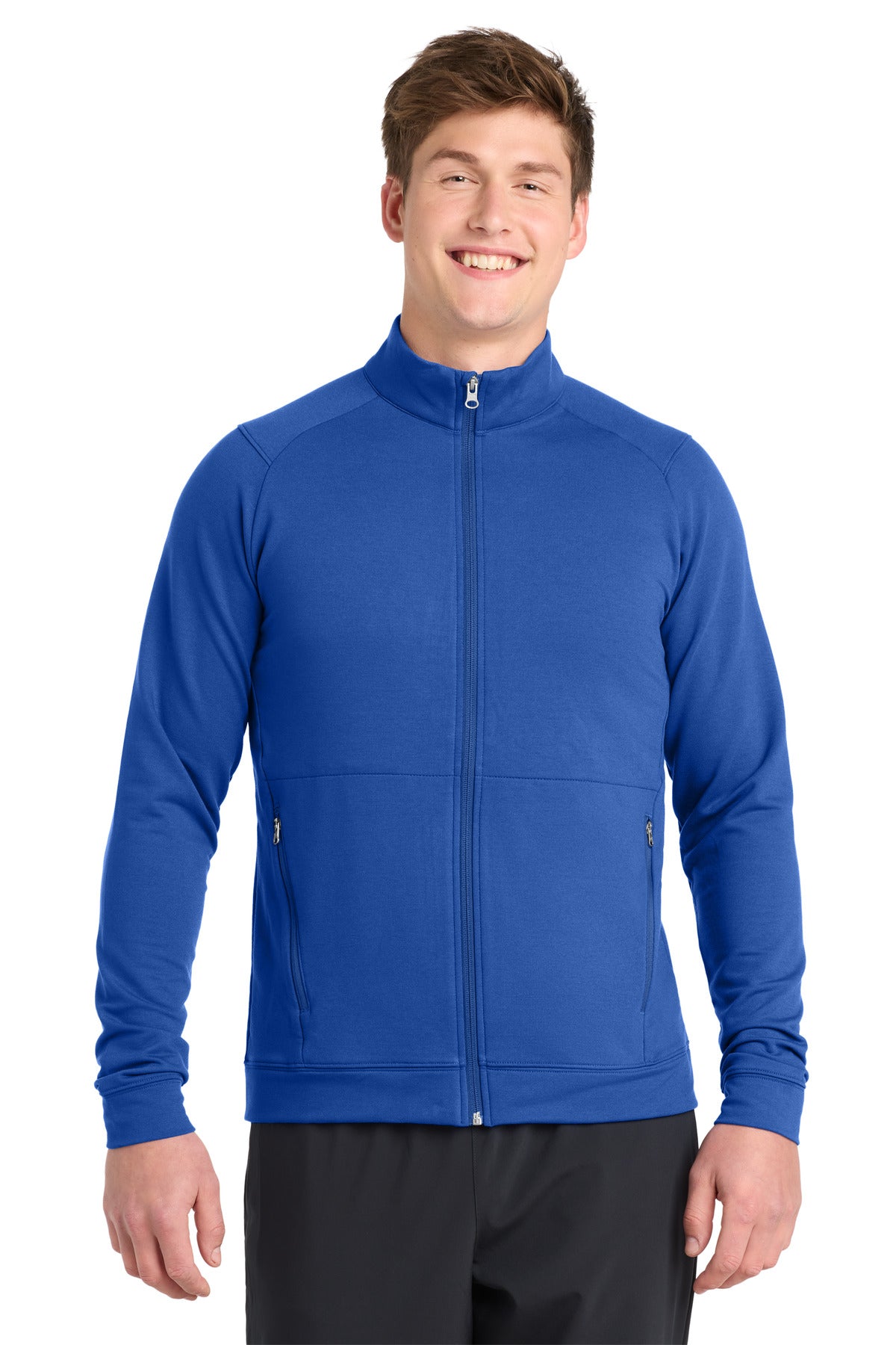 Sport-Tek Sport-Wick Flex Fleece Full-Zip - True Royal