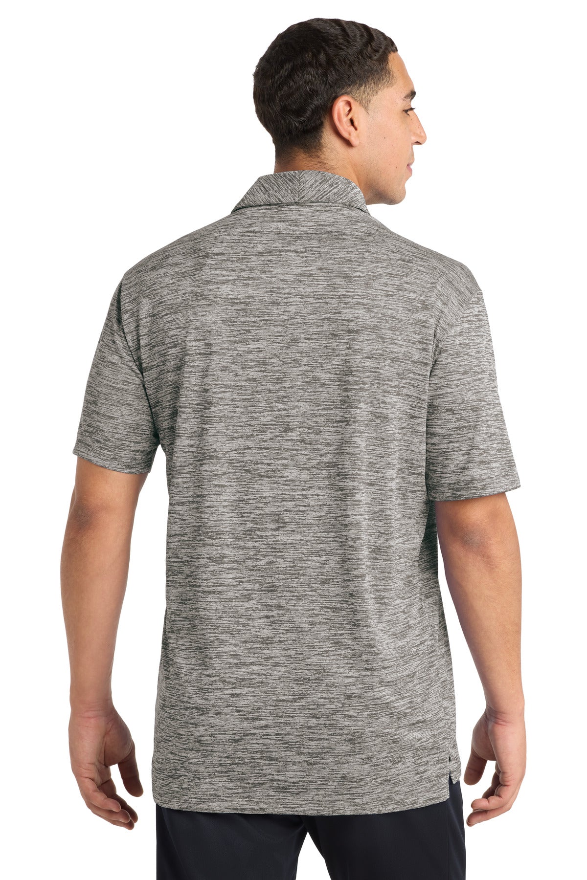 Sport-Tek  PosiCharge  Electric Heather Polo - Black Electric