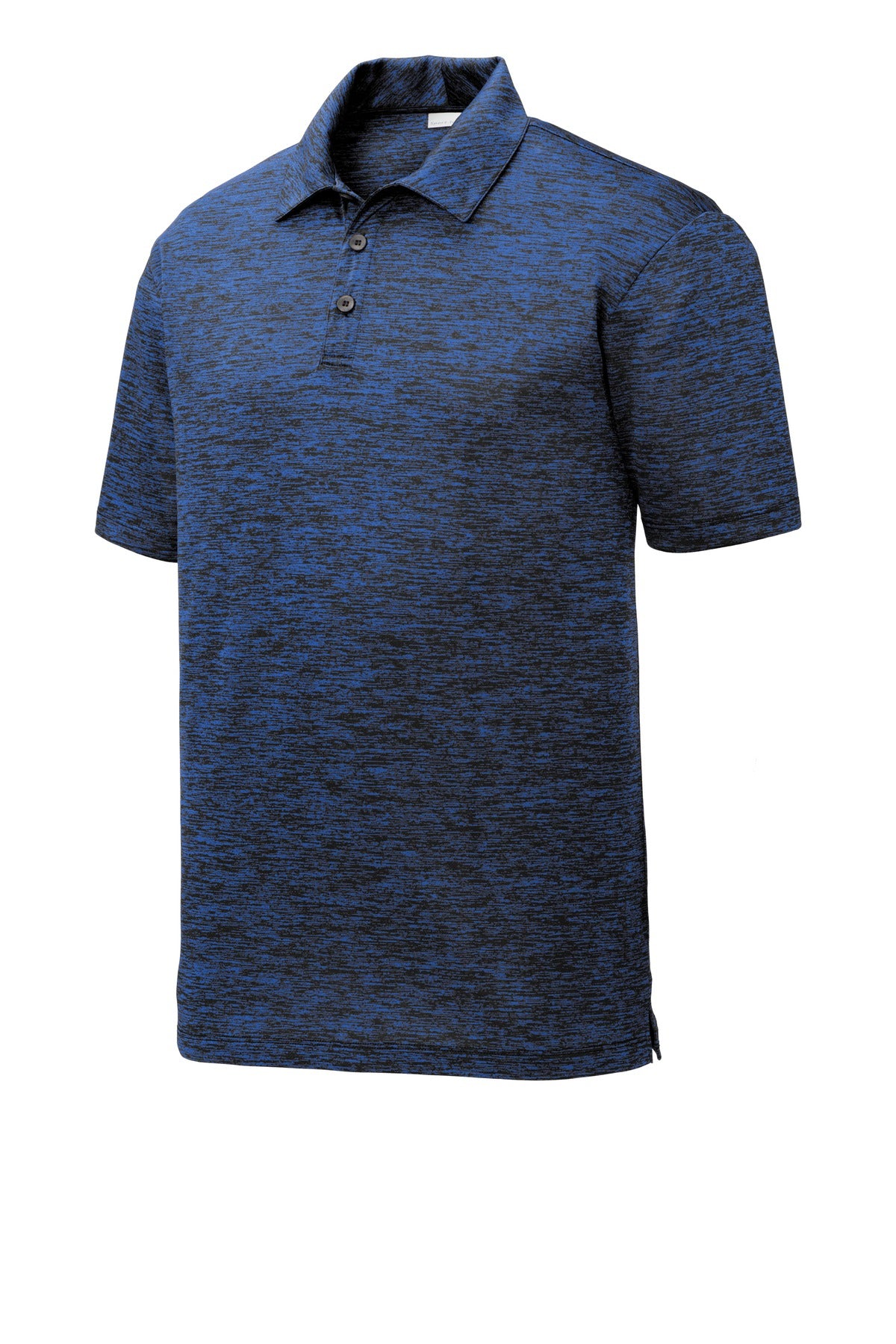 Sport-Tek  PosiCharge  Electric Heather Polo - Dark Royal-Black Electric