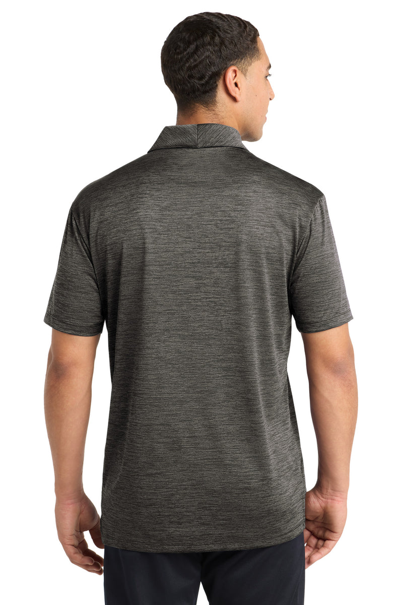 Sport-Tek  PosiCharge  Electric Heather Polo - Grey-Black Electric