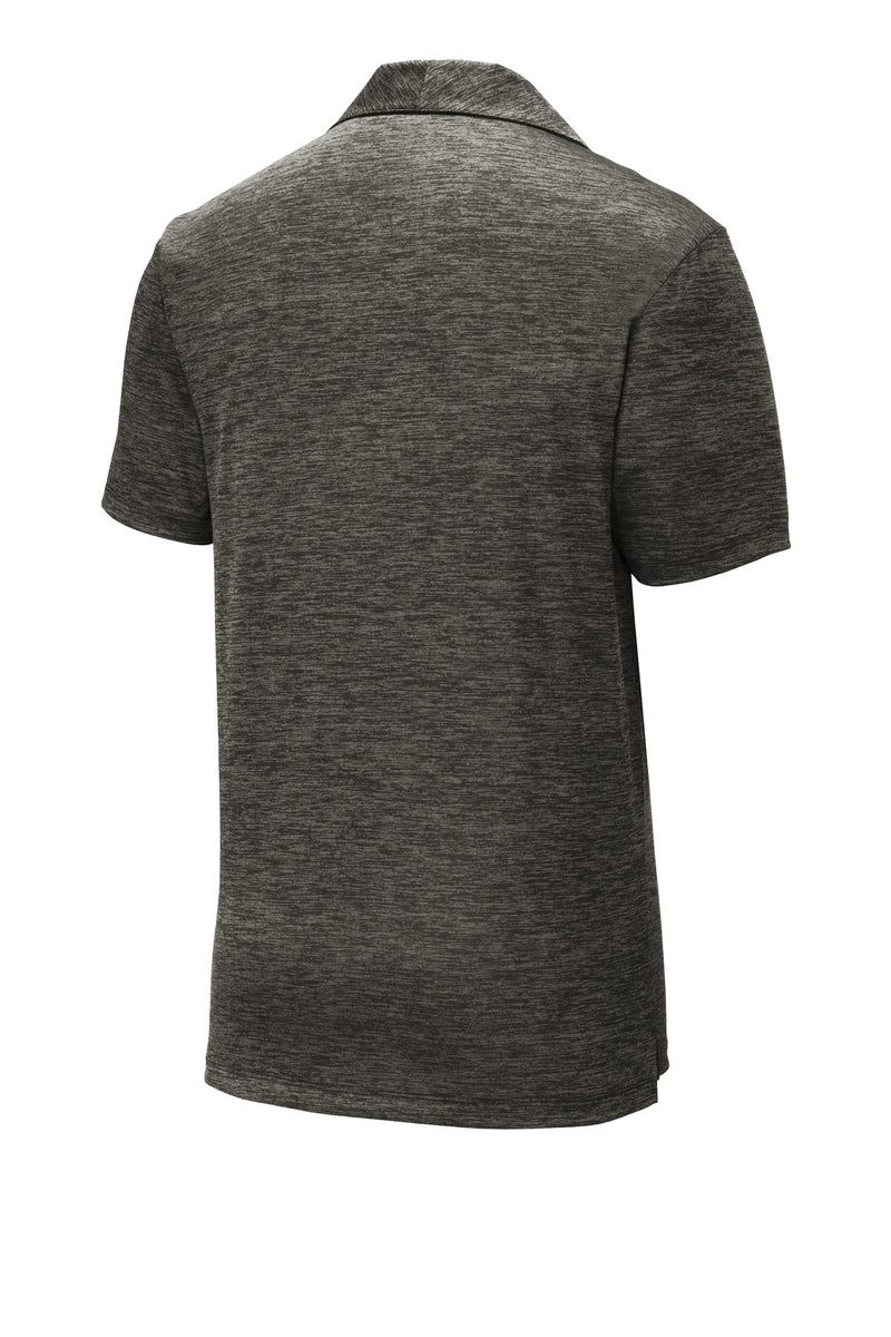 Sport-Tek  PosiCharge  Electric Heather Polo - Grey-Black Electric