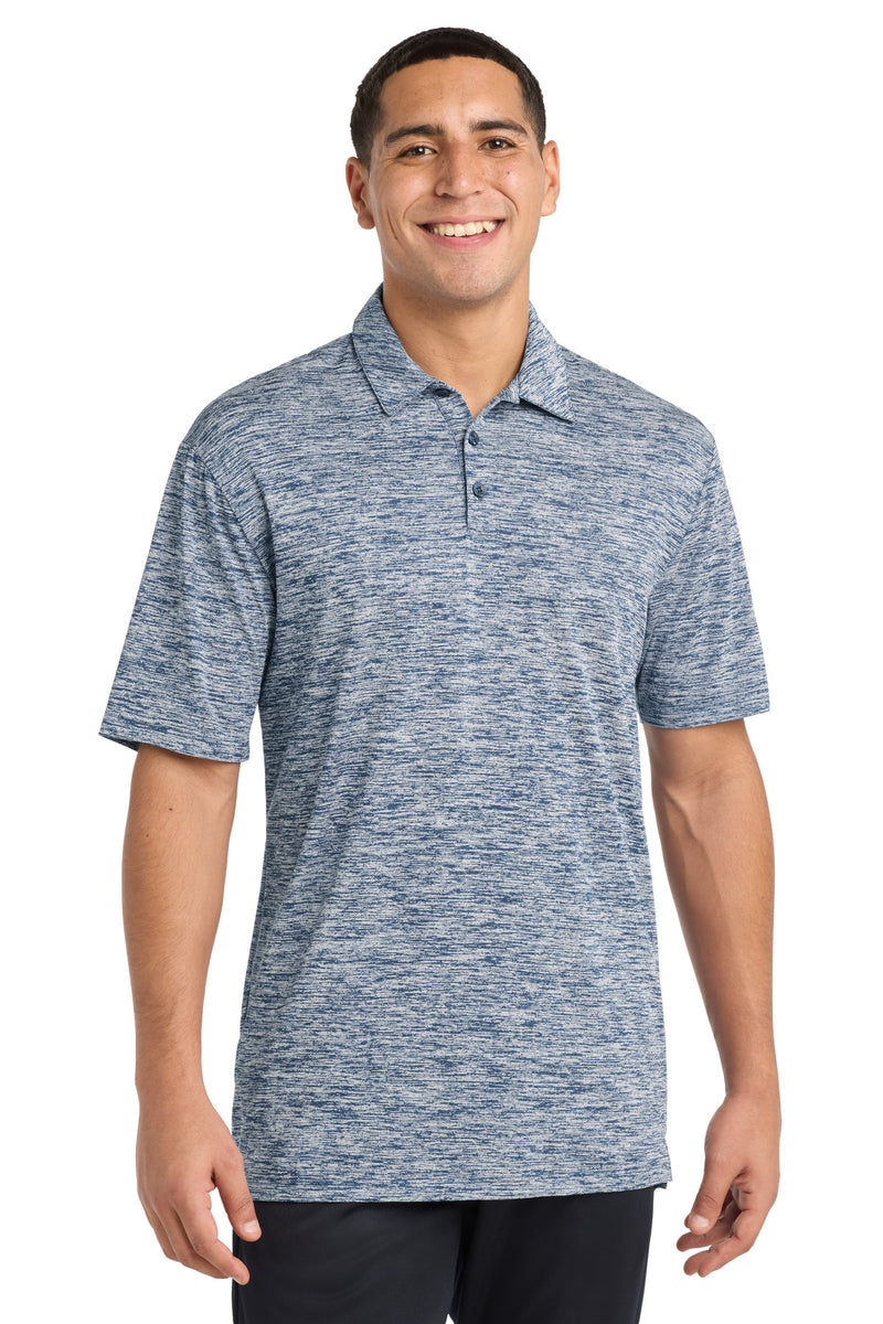 Sport-Tek  PosiCharge  Electric Heather Polo - True Navy Electric