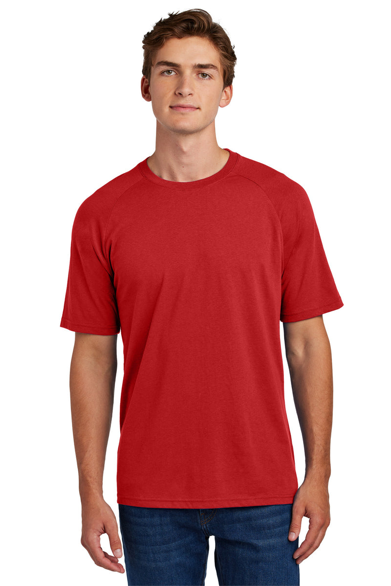 Sport-Tek Halftime Raglan Tee - Deep Red