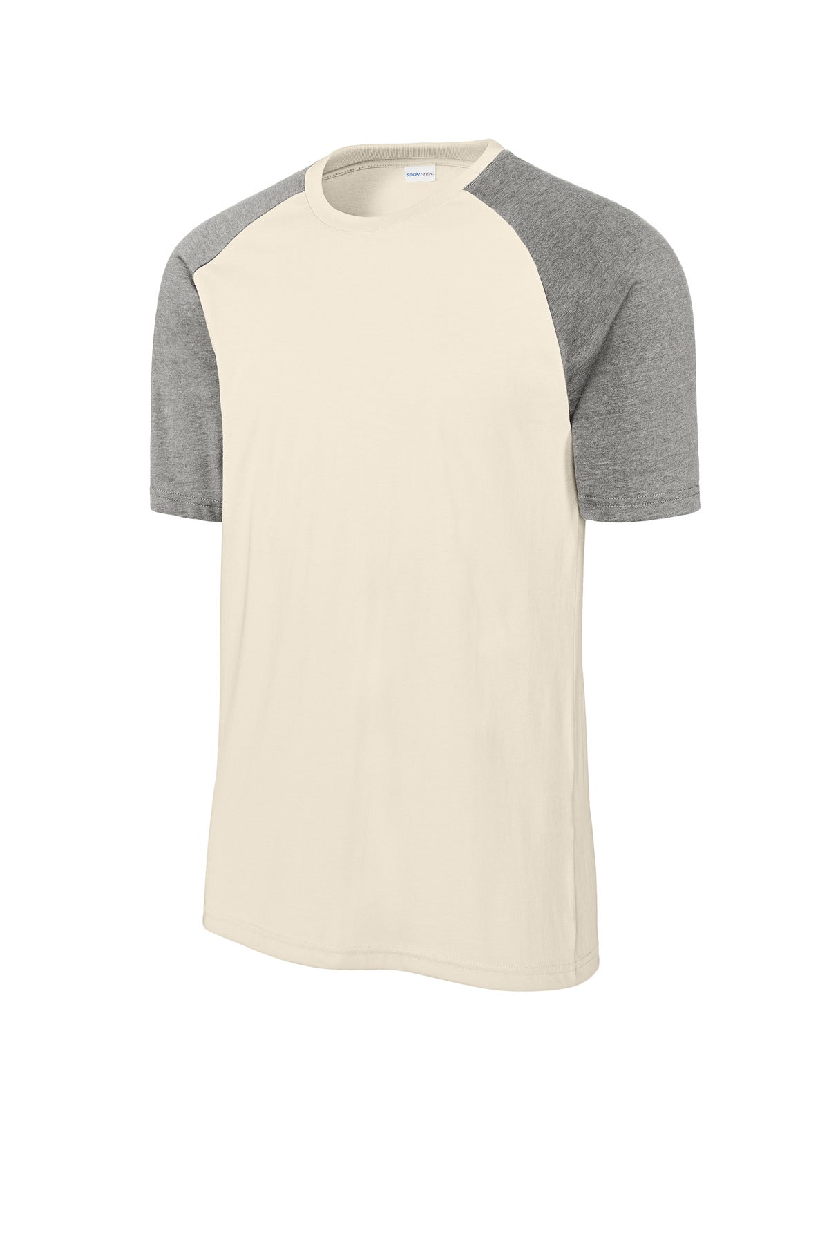 Sport-Tek Halftime Raglan Tee - Vintage Heather/ Ecru