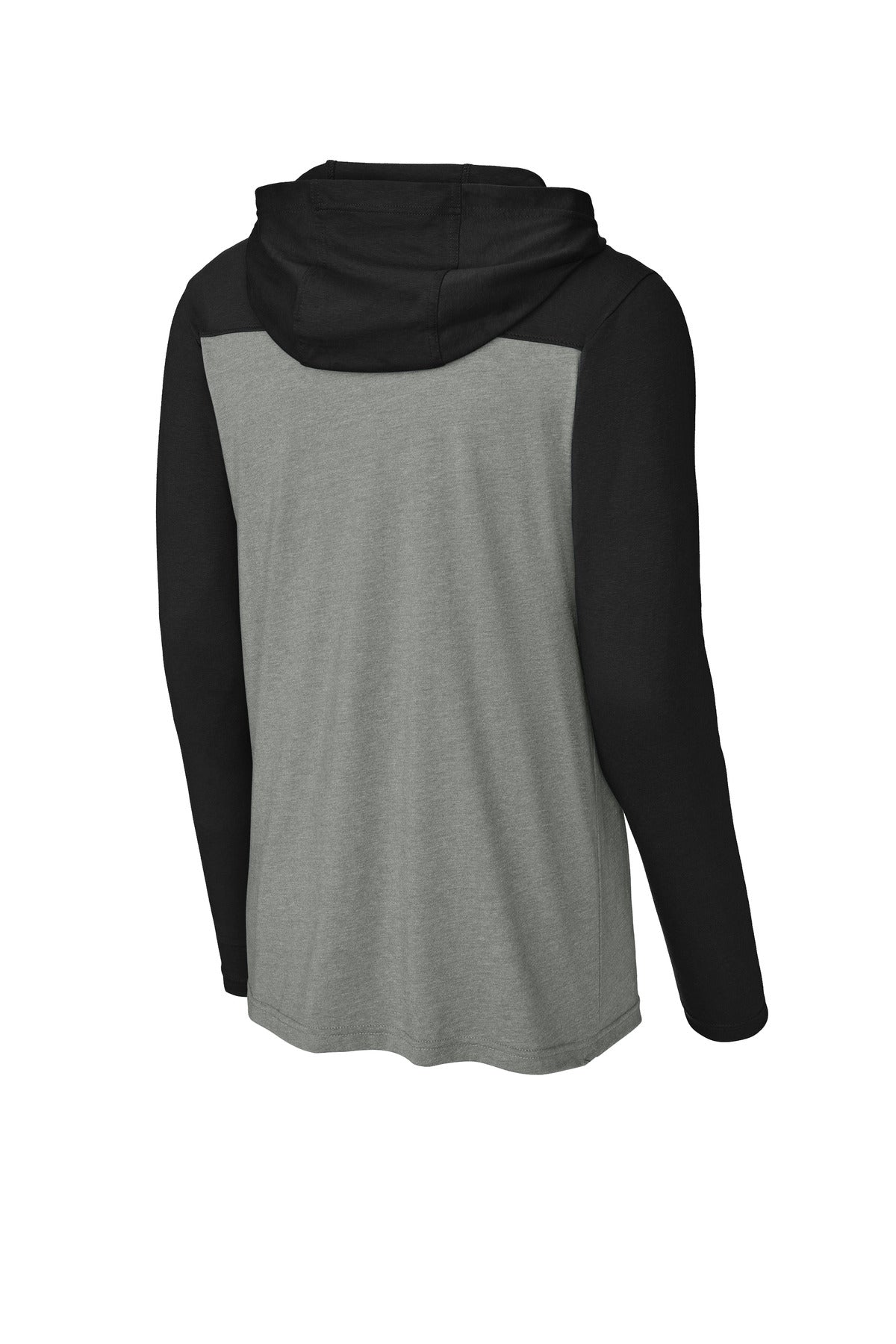 Sport-Tek Halftime Long Sleeve Hoodie - Black/ Vintage Heather
