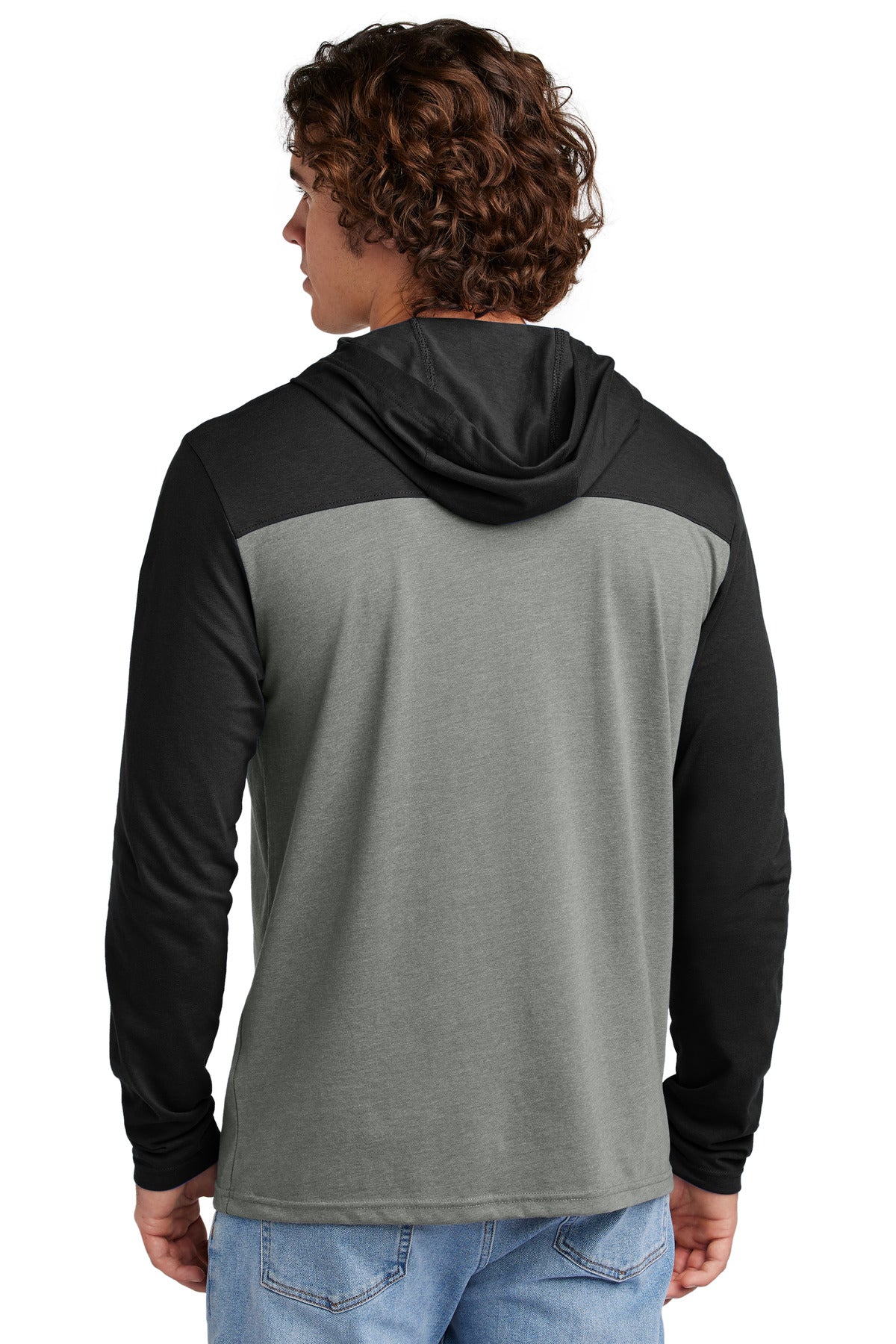 Sport-Tek Halftime Long Sleeve Hoodie - Black/ Vintage Heather