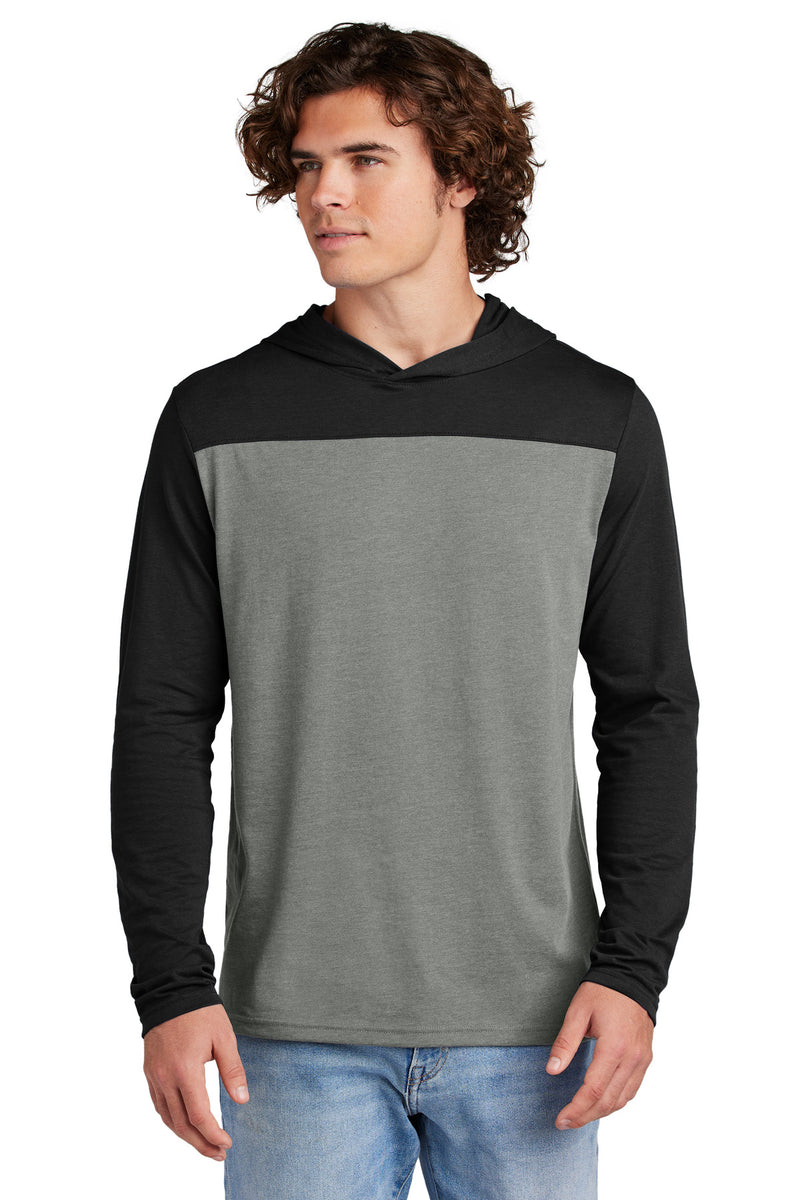 Sport-Tek Halftime Long Sleeve Hoodie - Black/ Vintage Heather