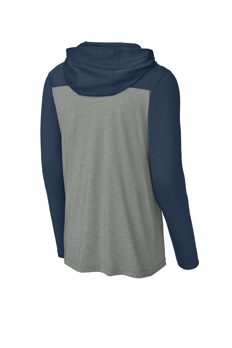 Sport-Tek Halftime Long Sleeve Hoodie - True Navy/ Vintage Heather