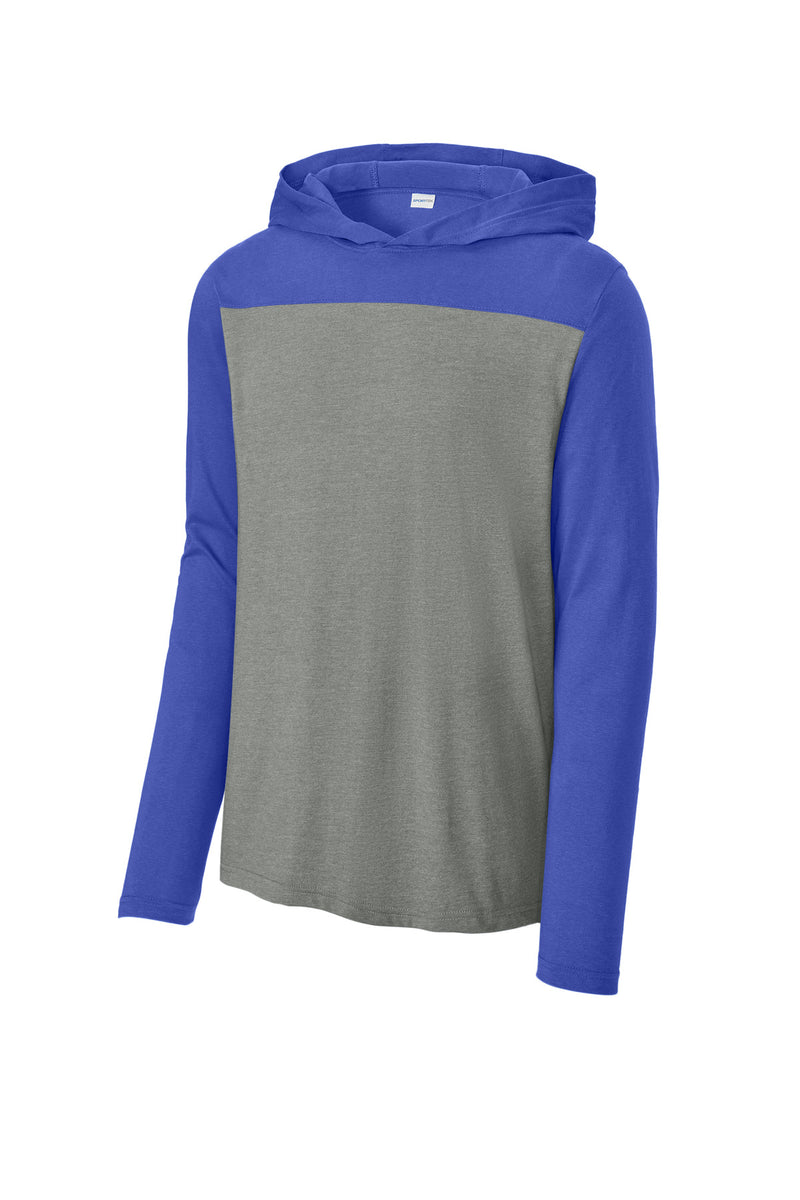 Sport-Tek Halftime Long Sleeve Hoodie - True Royal/ Vintage Heather