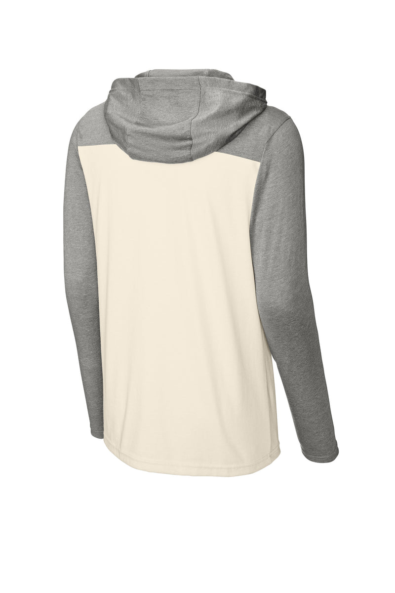 Sport-Tek Halftime Long Sleeve Hoodie - Vintage Heather/ Ecru
