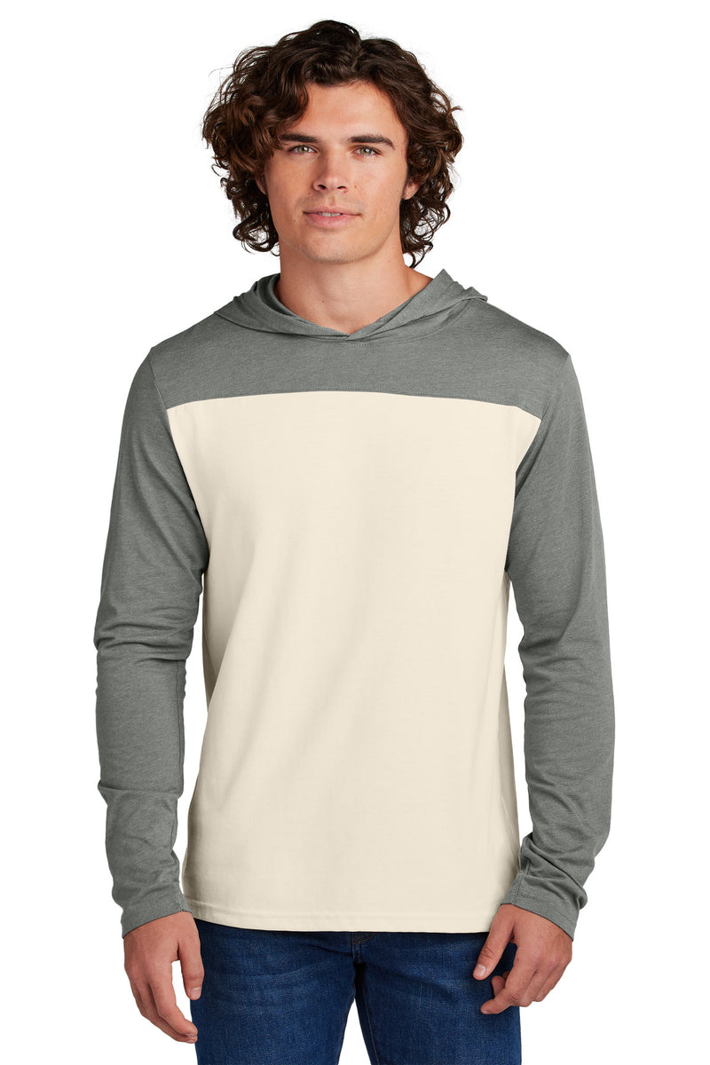 Sport-Tek Halftime Long Sleeve Hoodie - Vintage Heather/ Ecru
