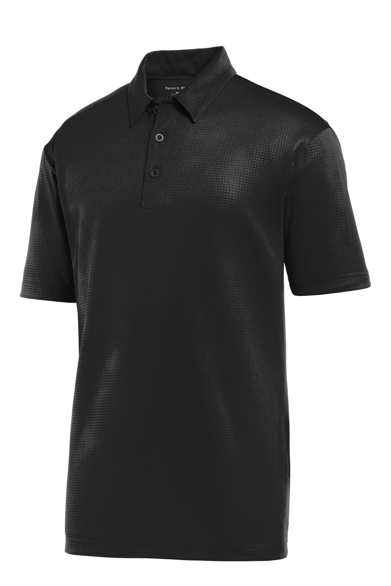 Sport-Tek Embossed PosiCharge Tough Polo - Black