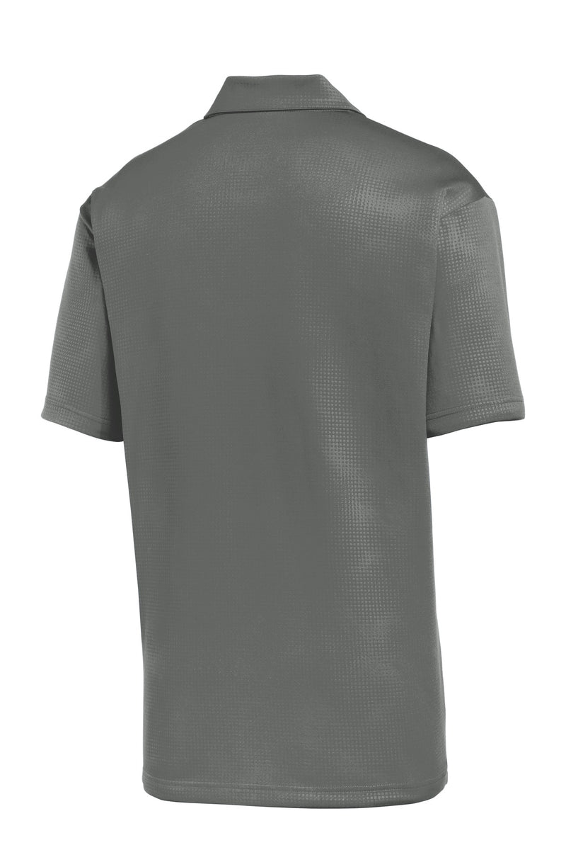 Sport-Tek Embossed PosiCharge Tough Polo - Dark Smoke Grey