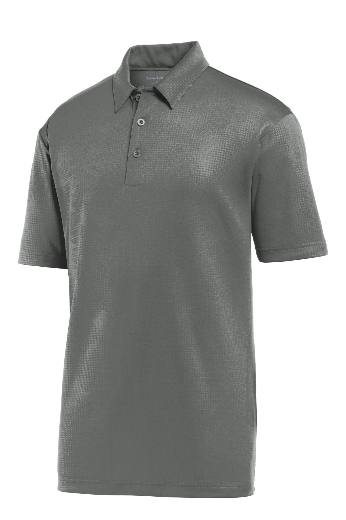 Sport-Tek Embossed PosiCharge Tough Polo - Dark Smoke Grey