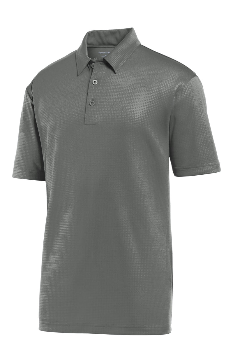 Sport-Tek Embossed PosiCharge Tough Polo - Dark Smoke Grey