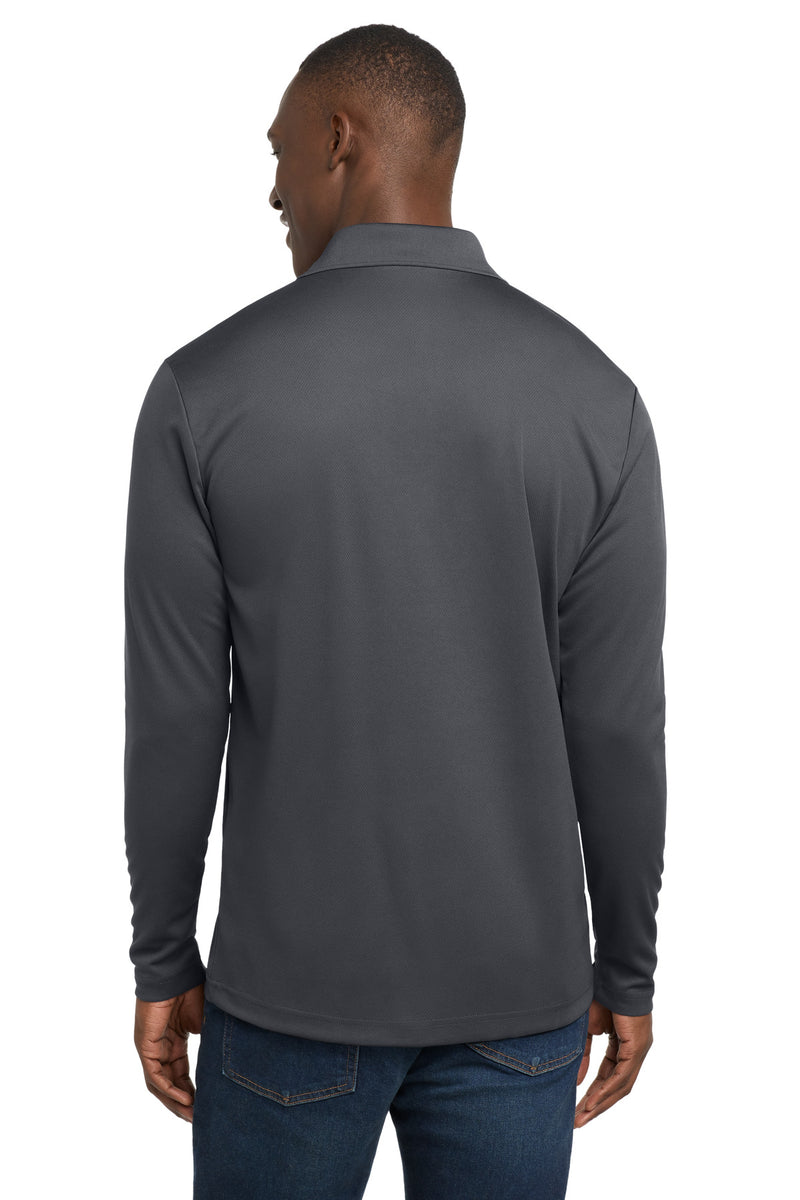 Sport-Tek  PosiCharge  RacerMesh  Long Sleeve Polo - Graphite