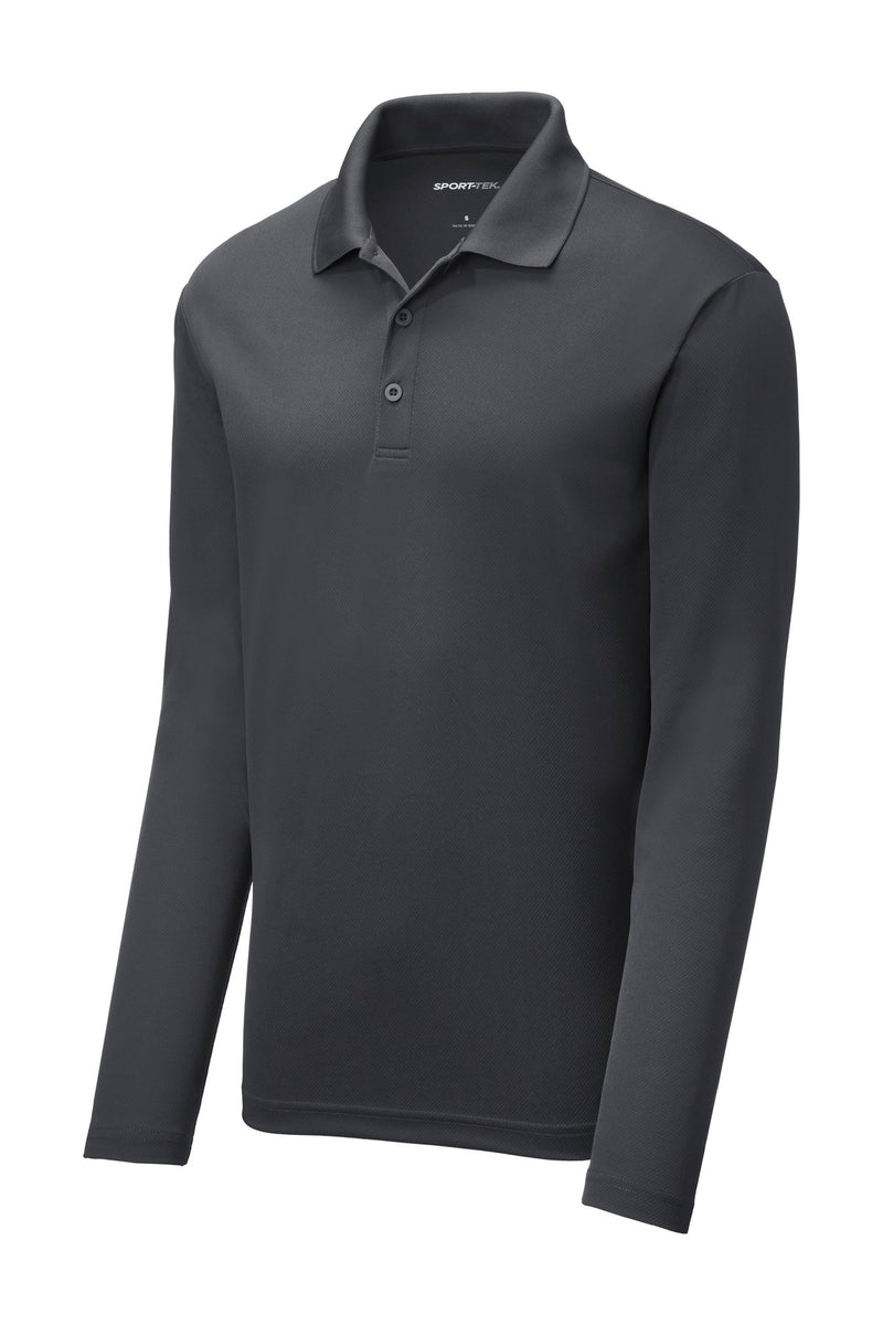 Sport-Tek  PosiCharge  RacerMesh  Long Sleeve Polo - Graphite