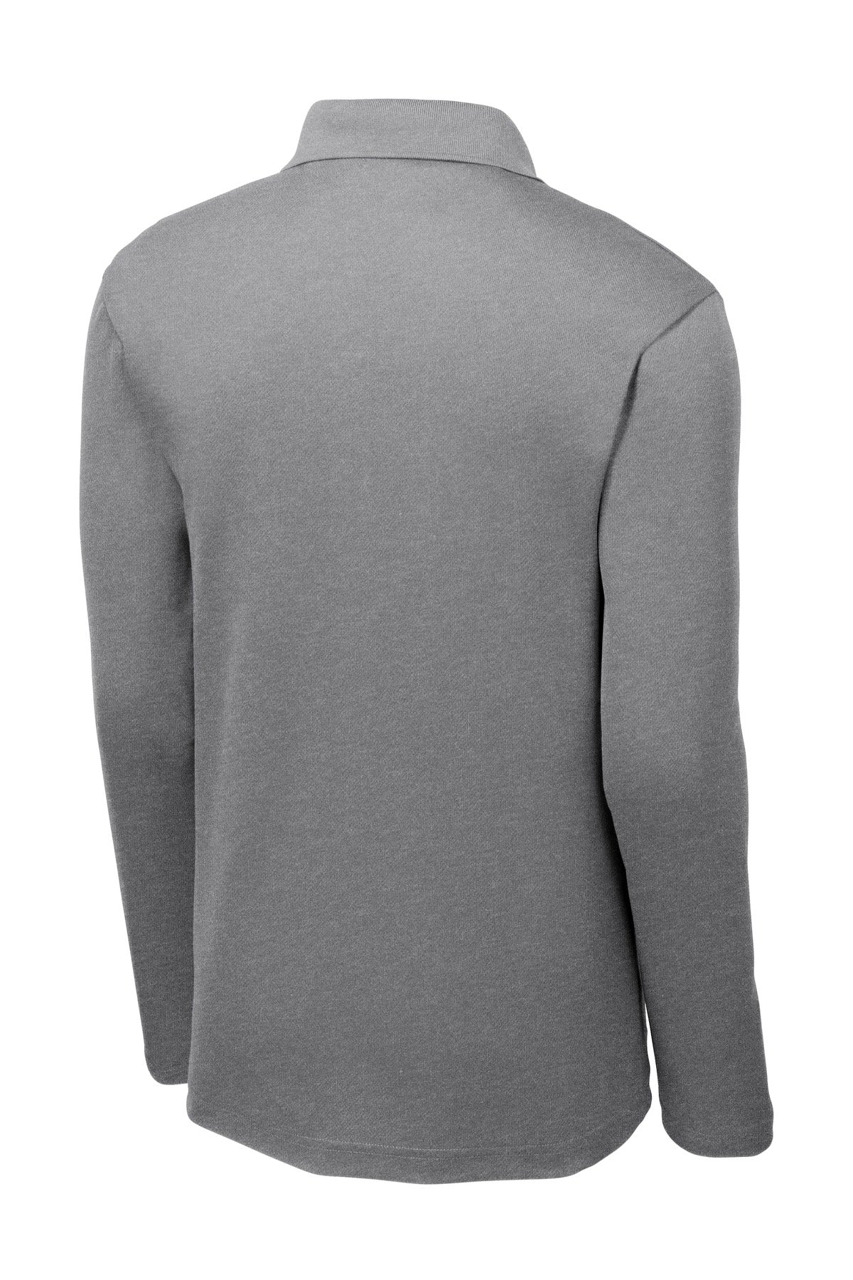 Sport-Tek  PosiCharge  RacerMesh  Long Sleeve Polo - Grey Heather