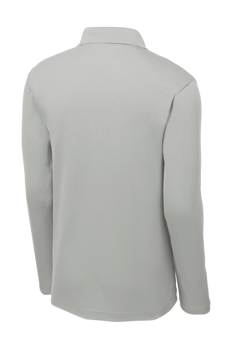Sport-Tek  PosiCharge  RacerMesh  Long Sleeve Polo - Silver