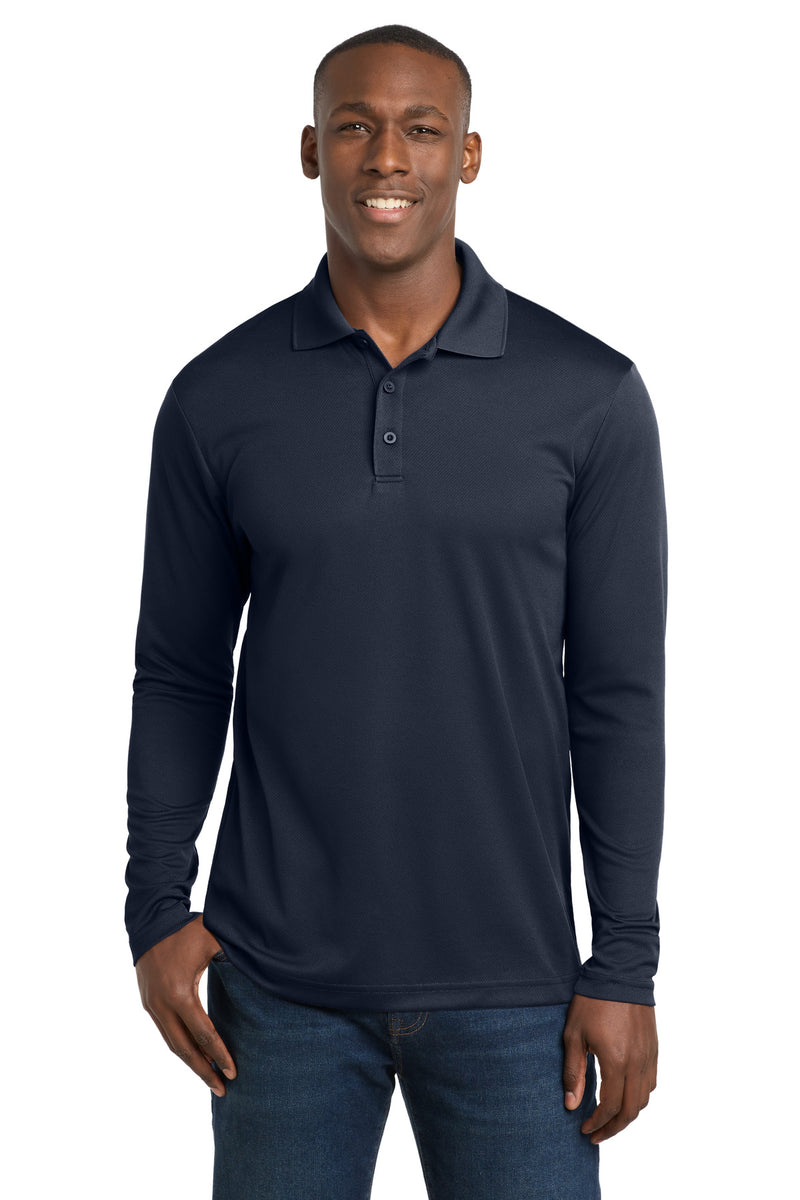 Sport-Tek  PosiCharge  RacerMesh  Long Sleeve Polo - True Navy
