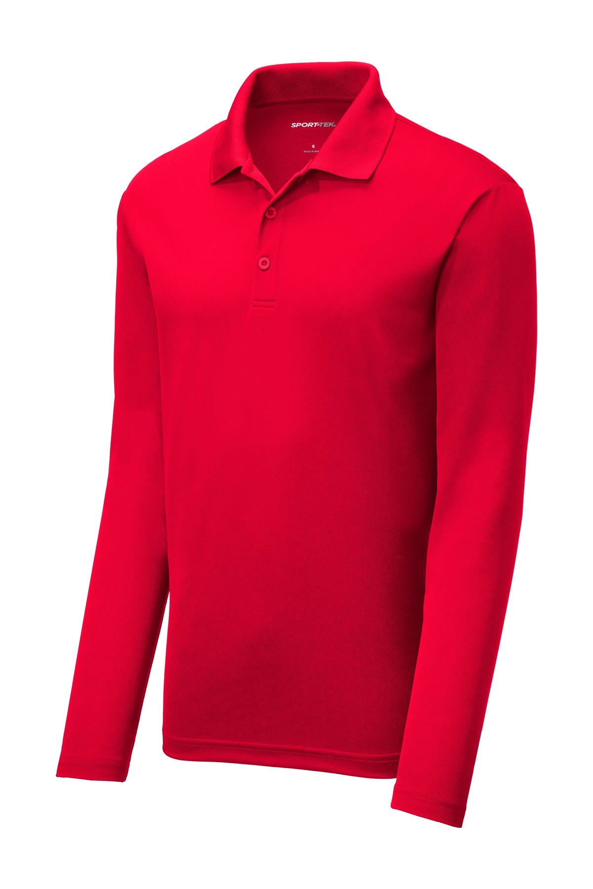 Sport-Tek  PosiCharge  RacerMesh  Long Sleeve Polo - True Red