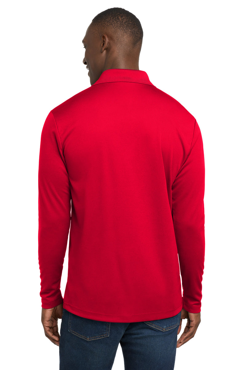 Sport-Tek  PosiCharge  RacerMesh  Long Sleeve Polo - True Red