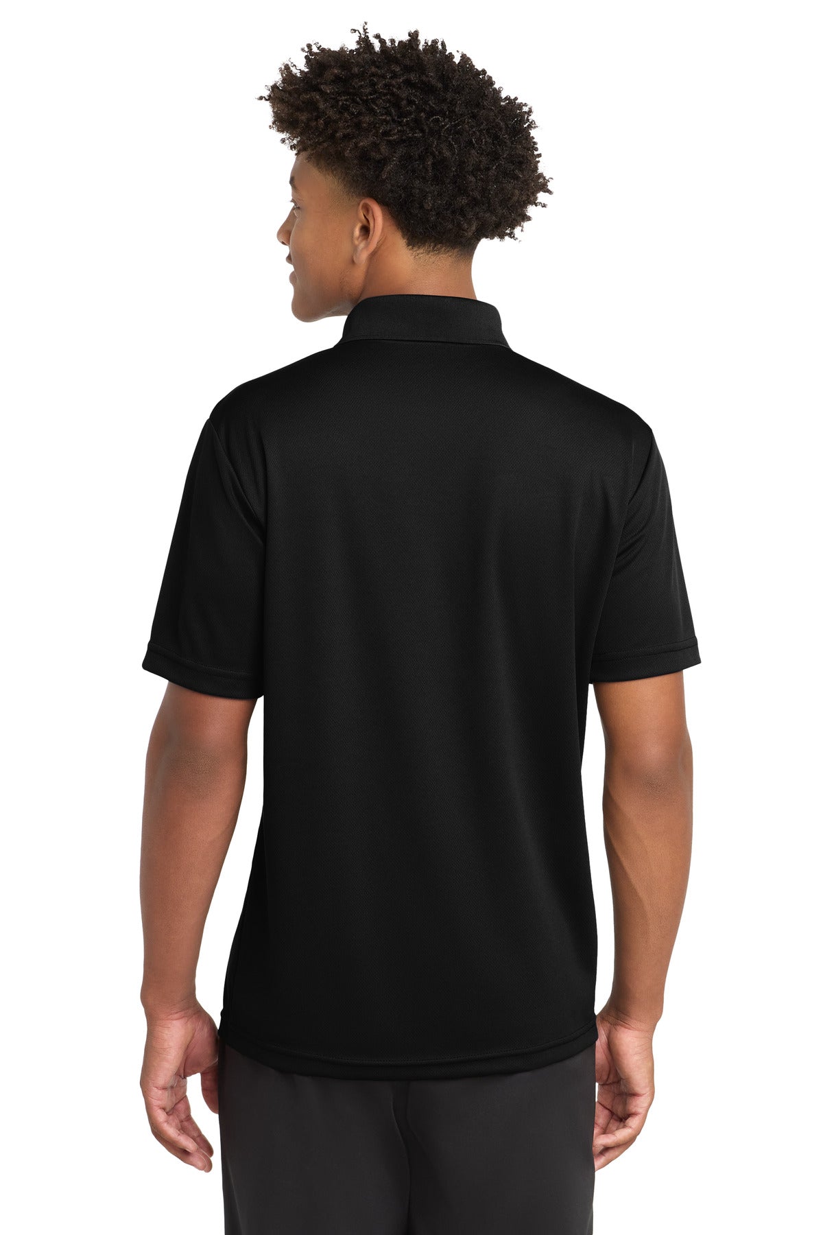 Sport-Tek  PosiCharge  RacerMesh  Pocket Polo - Black