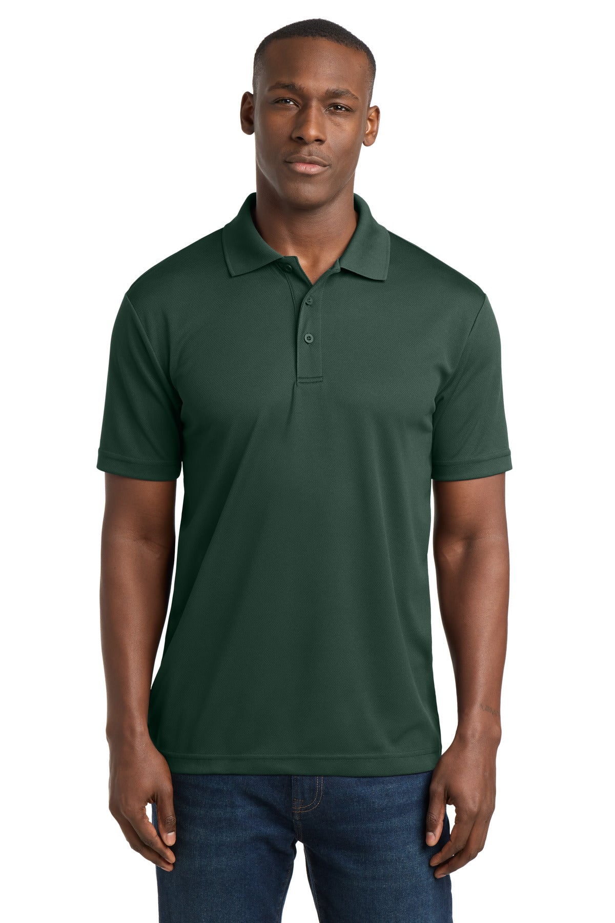 Sport-Tek PosiCharge RacerMesh Polo - Dark Forest Green