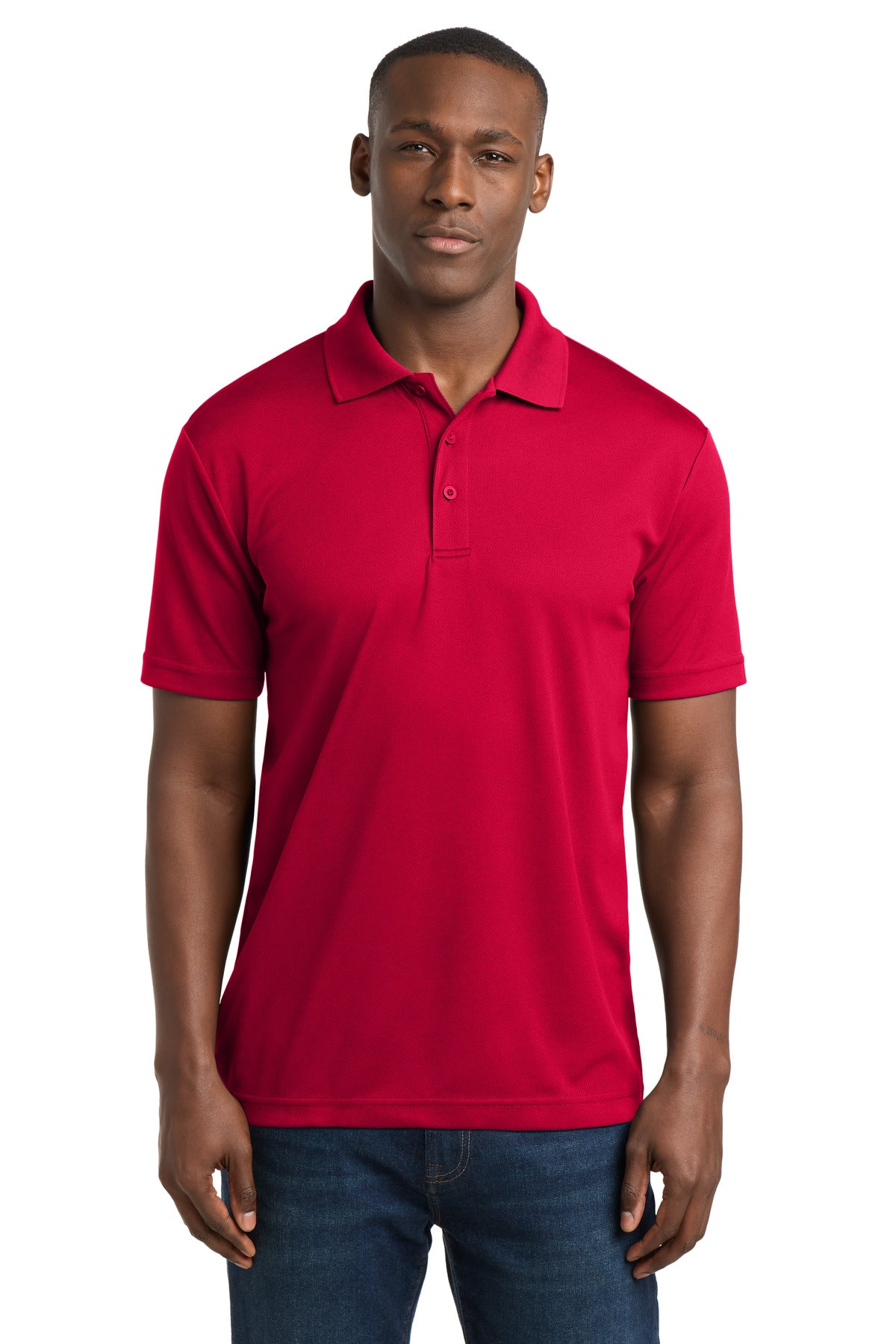 Sport-Tek PosiCharge RacerMesh Polo - Deep Red