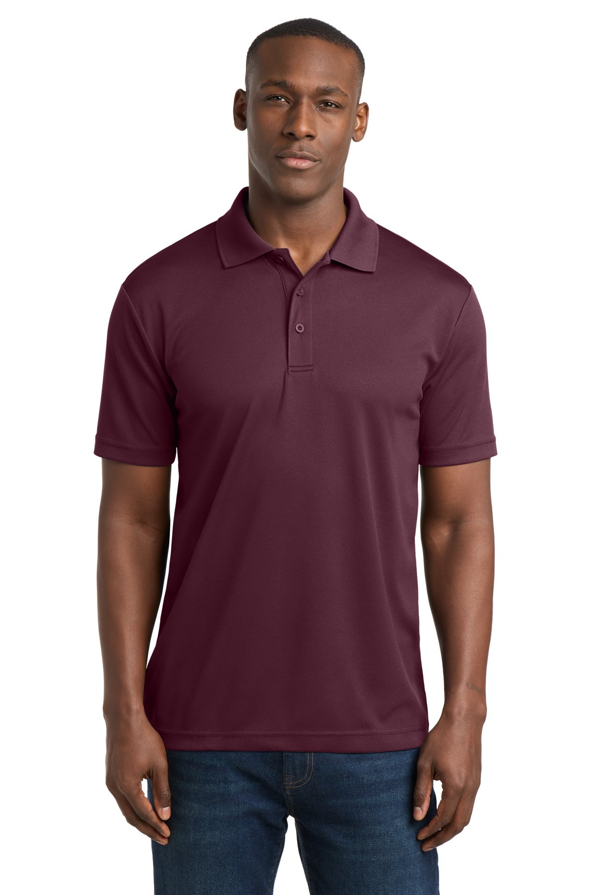 Sport-Tek PosiCharge RacerMesh Polo - Maroon