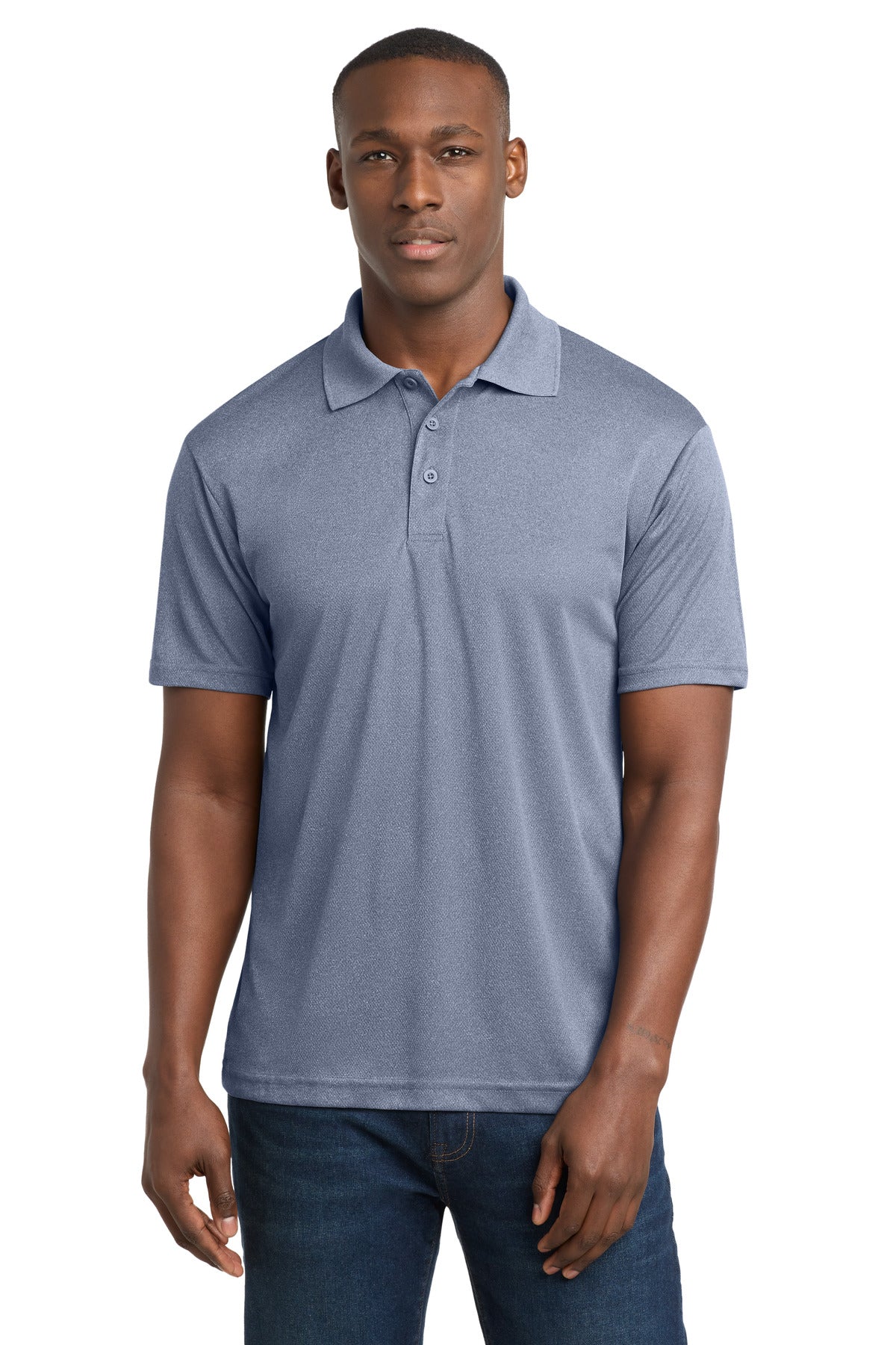Sport-Tek PosiCharge RacerMesh Polo - True Navy Heather