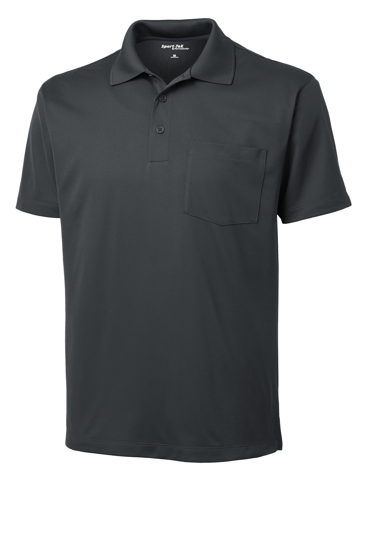 Sport-Tek Micropique Sport-Wick Pocket Polo - Iron Grey