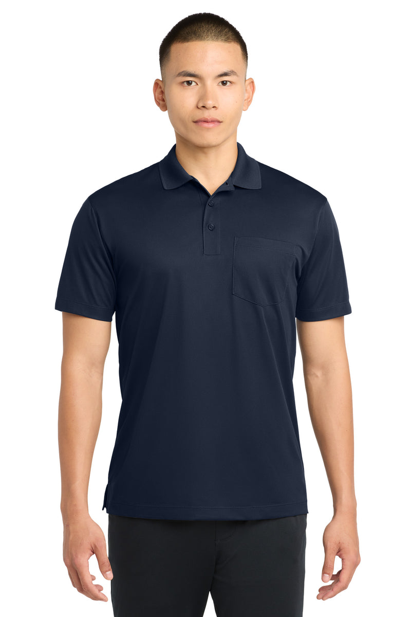 Sport-Tek Micropique Sport-Wick Pocket Polo - True Navy