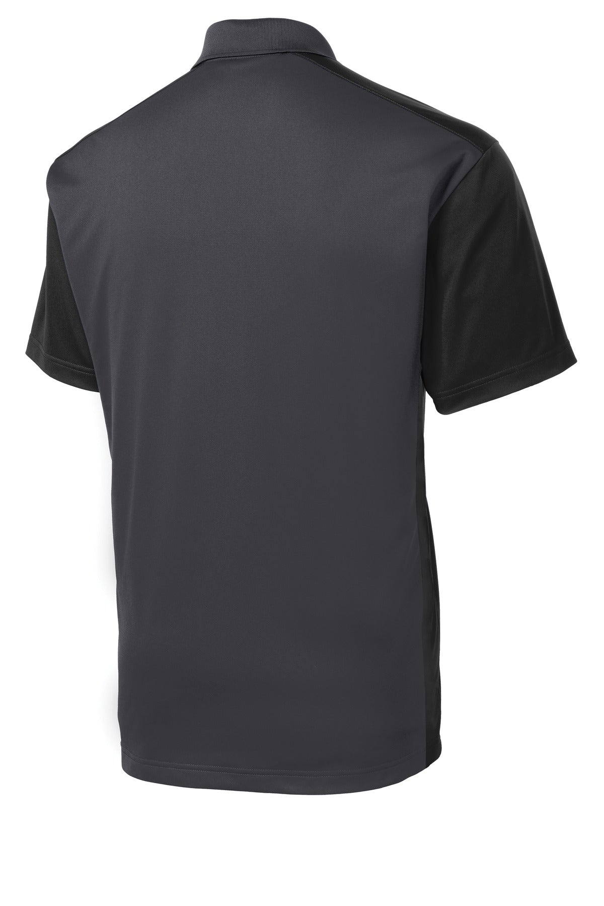 Sport-Tek Colorblock Micropique Sport-Wick Polo - Iron Grey/ Black