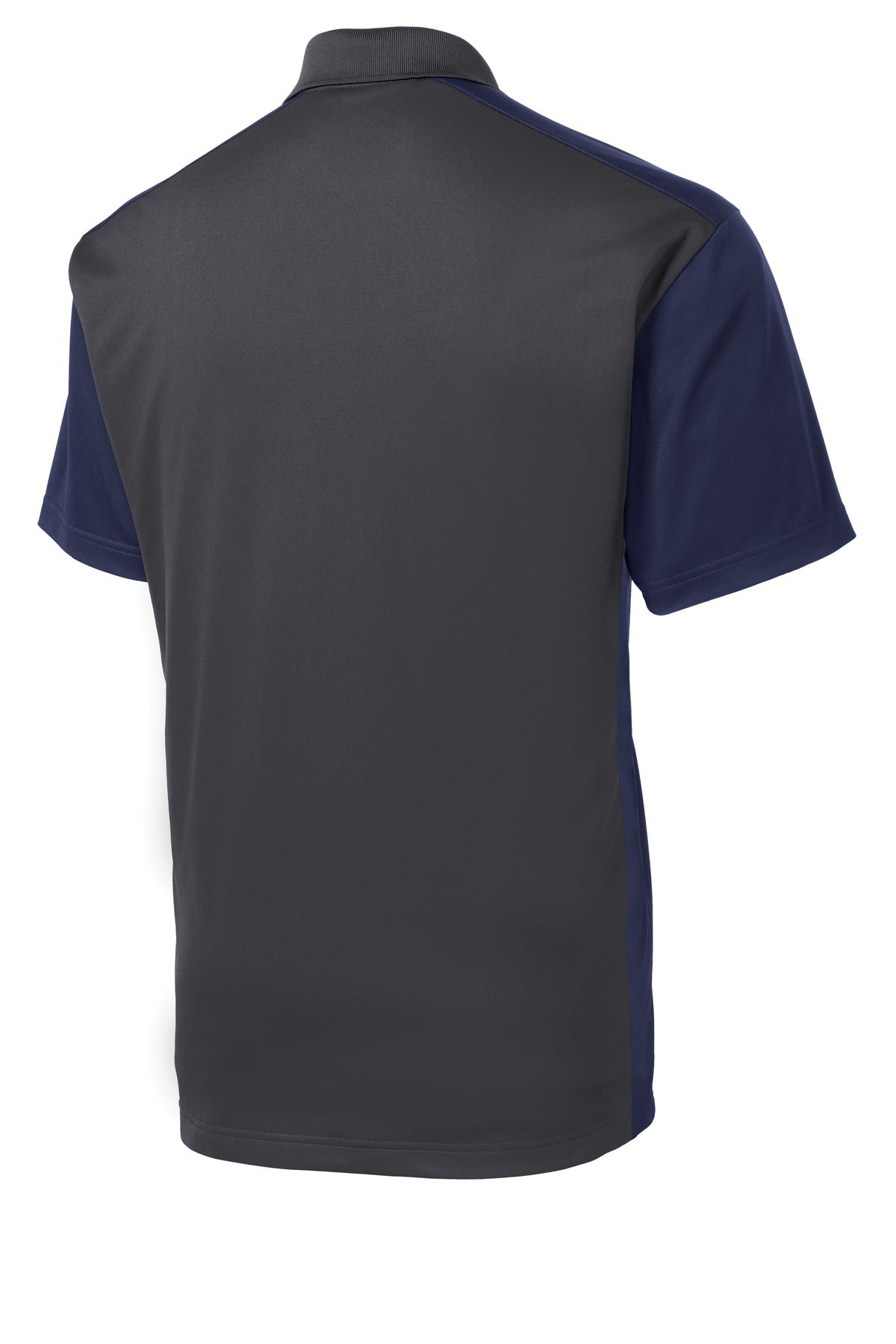 Sport-Tek Colorblock Micropique Sport-Wick Polo - Iron Grey/ True Navy