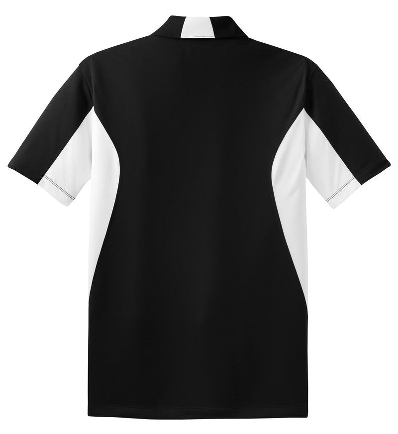 Sport-Tek Side Blocked Micropique Sport-Wick Polo - Black/ White