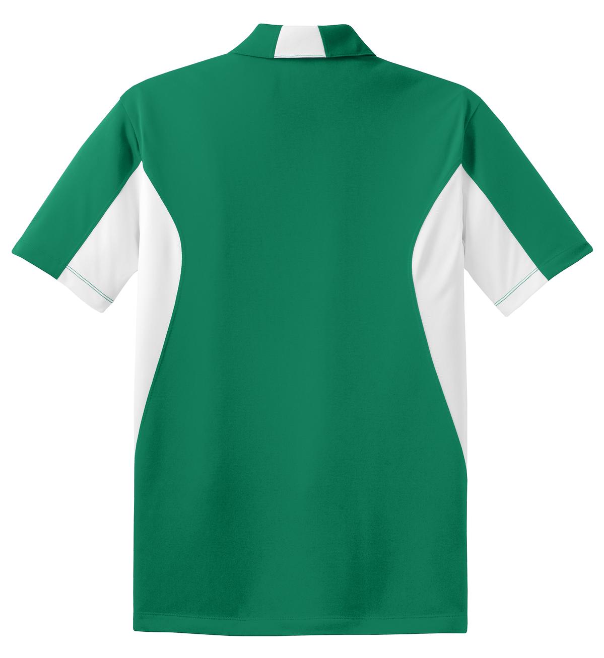 Sport-Tek Side Blocked Micropique Sport-Wick Polo - Kelly Green/ White