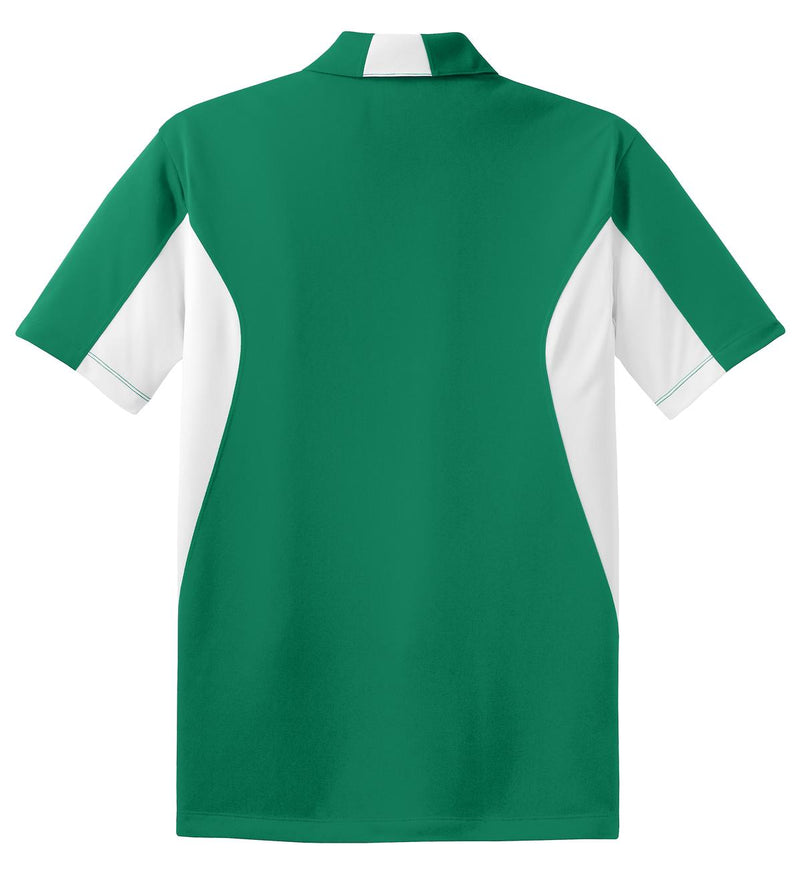 Sport-Tek Side Blocked Micropique Sport-Wick Polo - Kelly Green/ White