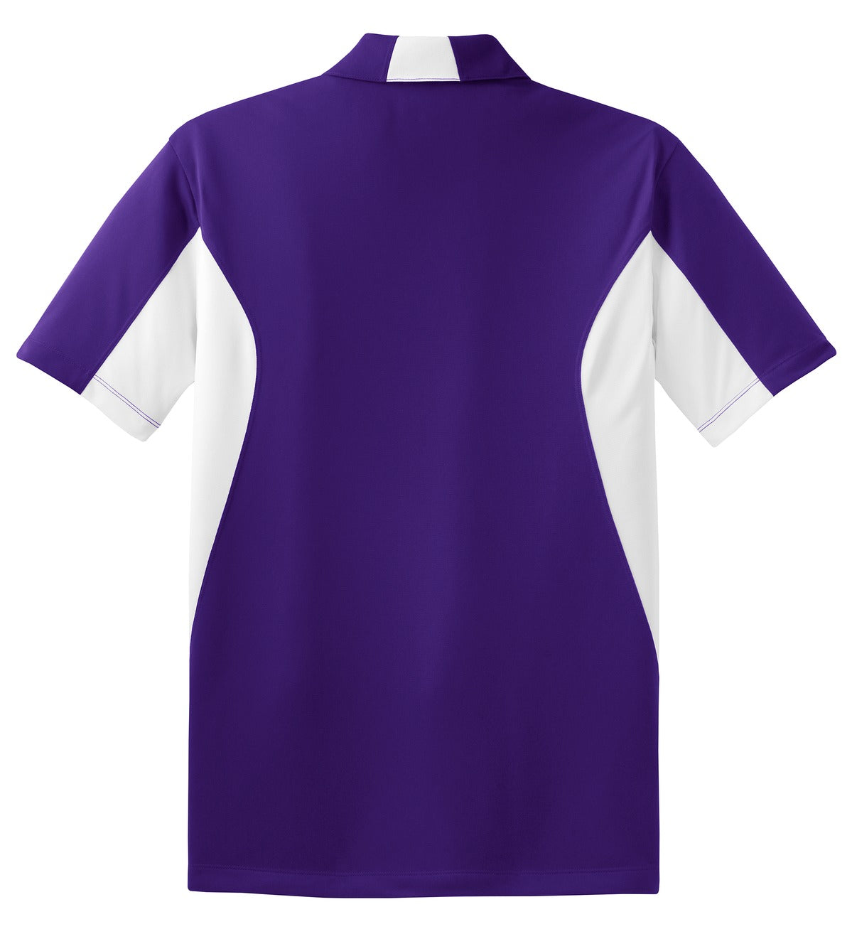 Sport-Tek Side Blocked Micropique Sport-Wick Polo - Purple/ White