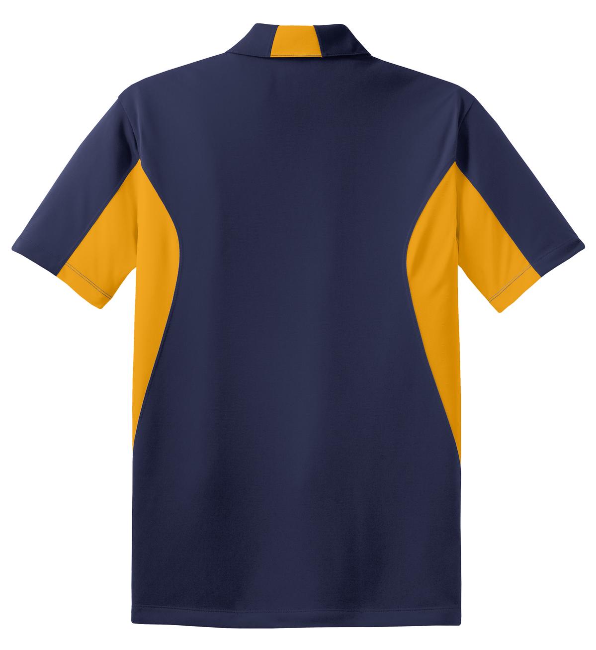 Sport-Tek Side Blocked Micropique Sport-Wick Polo - True Navy/ Gold