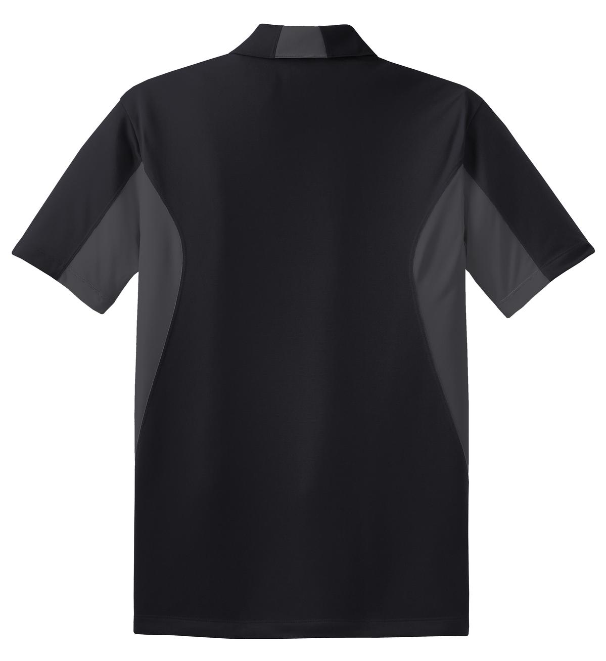 Sport-Tek Side Blocked Micropique Sport-Wick Polo - Black/ Iron Grey