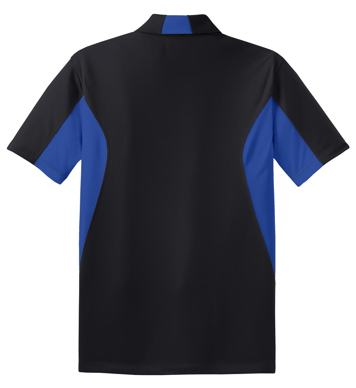 Sport-Tek Side Blocked Micropique Sport-Wick Polo - Black/ True Royal