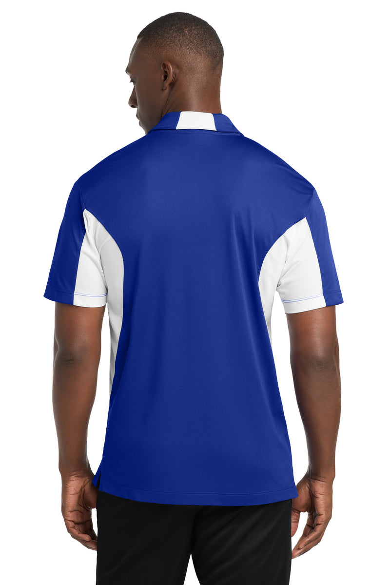 Sport-Tek Side Blocked Micropique Sport-Wick Polo - True Royal/ White