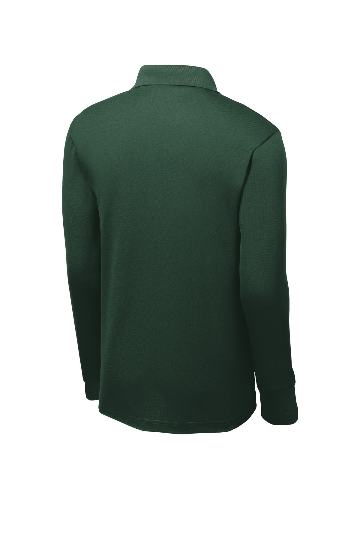 Sport-Tek Long Sleeve Micropique Sport-Wick Polo - Forest Green