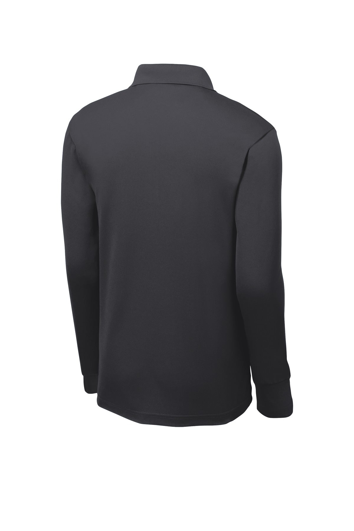 Sport-Tek Long Sleeve Micropique Sport-Wick Polo - Iron Grey