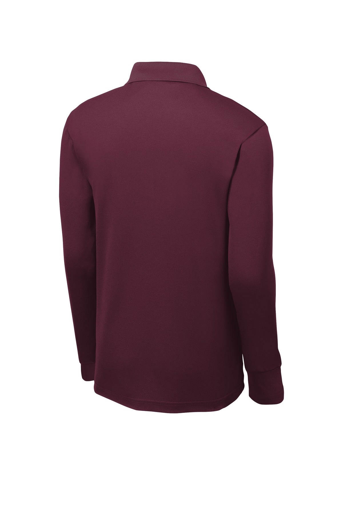 Sport-Tek Long Sleeve Micropique Sport-Wick Polo - Maroon