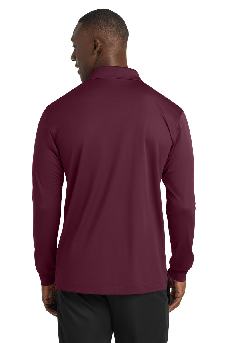 Sport-Tek Long Sleeve Micropique Sport-Wick Polo - Maroon